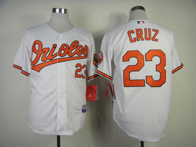 Men Baltimore Orioles #23 Cruz White MLB Jerseys